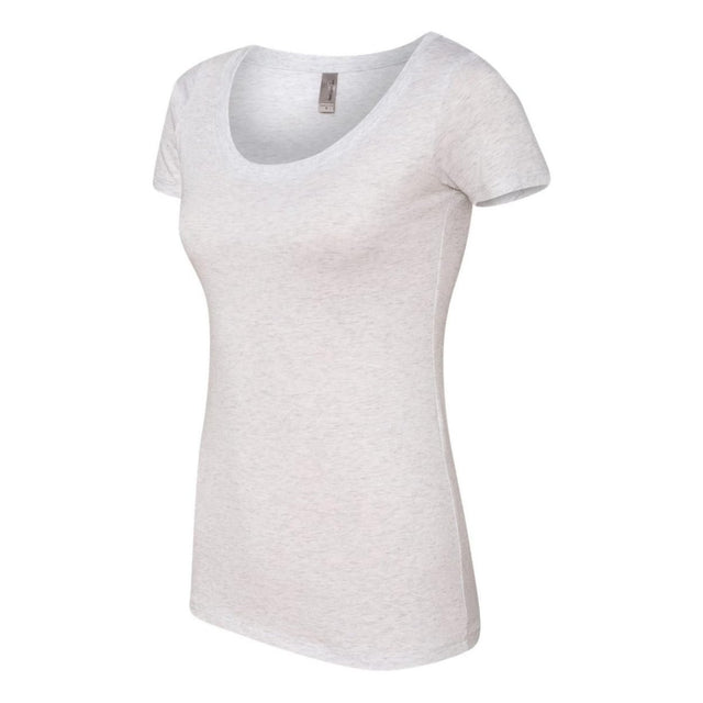 Joe's USA Ladies' Women’s Fitted Perfect Tri ® Tee Heather White Medium Short Sleeve T-Shirts
