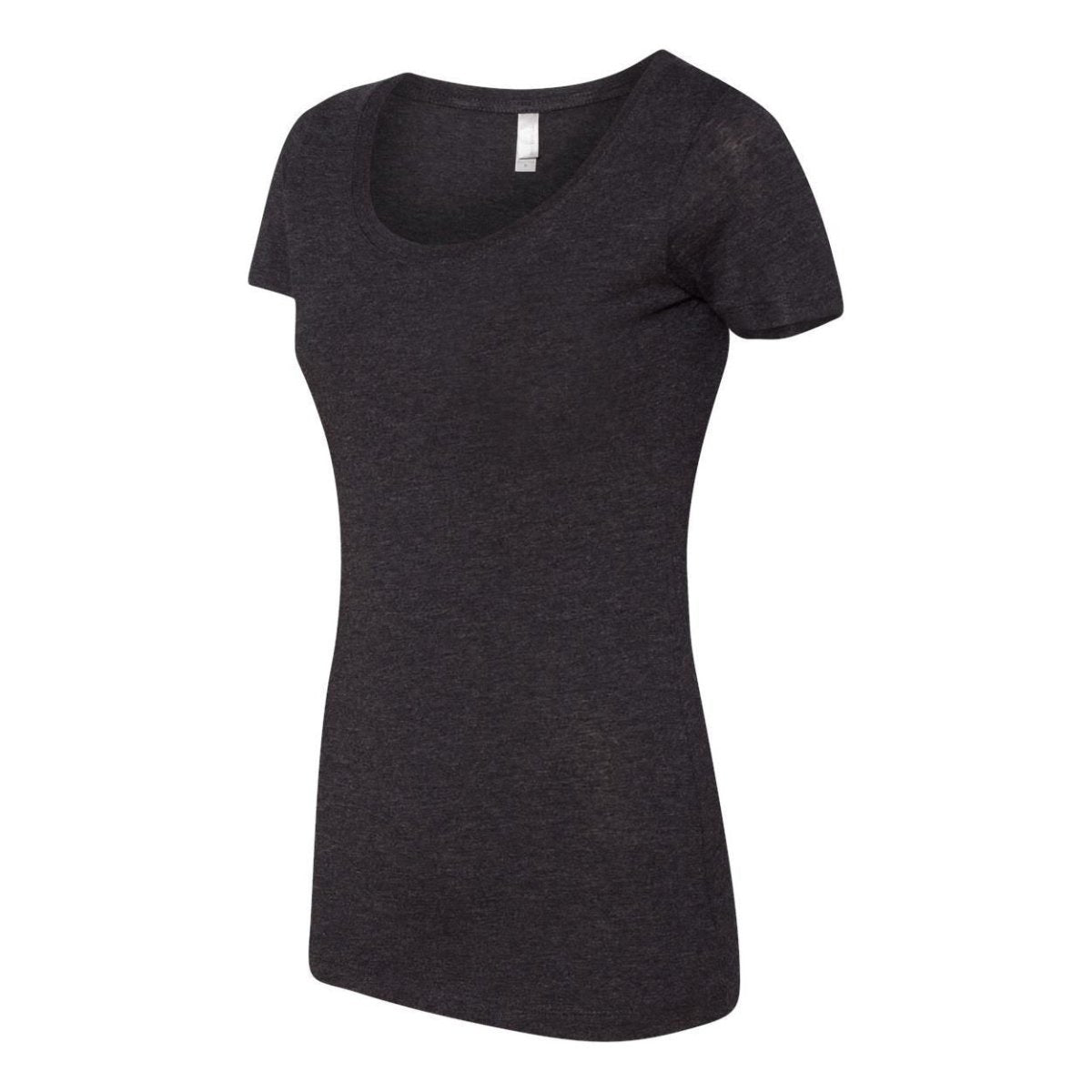 Joe's USA Ladies' Women’s Fitted Perfect Tri ® Tee Vintage Black Large Short Sleeve T-Shirts