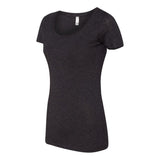 Joe's USA Ladies' Women’s Fitted Perfect Tri ® Tee Vintage Black Large Short Sleeve T-Shirts