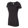 Joe's USA Ladies' Women’s Fitted Perfect Tri ® Tee Vintage Black Small Short Sleeve T-Shirts