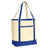 Joe's USA Large Cotton Canvas Boat Bag Natural / True Royal
