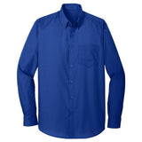 Joe's USA Long Sleeve Carefree Poplin Shirt X - Large White