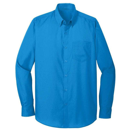 Joe's USA Long Sleeve Carefree Poplin Shirt X - Small Burgundy