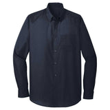 Joe's USA Long Sleeve Carefree Poplin Shirt X - Small Burgundy