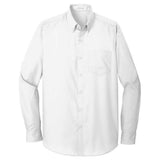 Joe's USA Long Sleeve Carefree Poplin Shirt X - Small Burgundy
