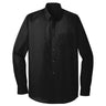 Joe's USA Long Sleeve Carefree Poplin Shirt X - Small Deep Black