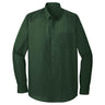 Joe's USA Long Sleeve Carefree Poplin Shirt X - Small Deep Forest