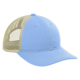 Joe's USA Low Profile Unstructured Snapback Dad Hat Carolina Blue/ Tan Hats