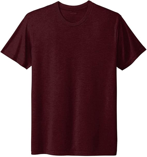 Joe's USA Men's 4.3oz Tri - Blend Tee in Sizes XS - 3XL Cardinal Black X - Small Short Sleeve T-Shirts