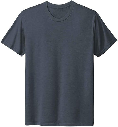 Joe's USA Men's 4.3oz Tri - Blend Tee in Sizes XS - 3XL Indigo X - Small Short Sleeve T-Shirts