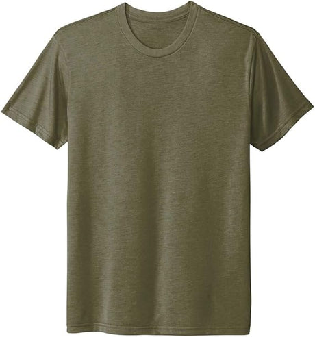 Joe's USA Men's 4.3oz Tri - Blend Tee in Sizes XS - 3XL Military Green X - Small Short Sleeve T-Shirts