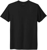 Joe's USA Men's 4.3oz Tri - Blend Tee in Sizes XS - 3XL Solid Black X - Small Short Sleeve T-Shirts