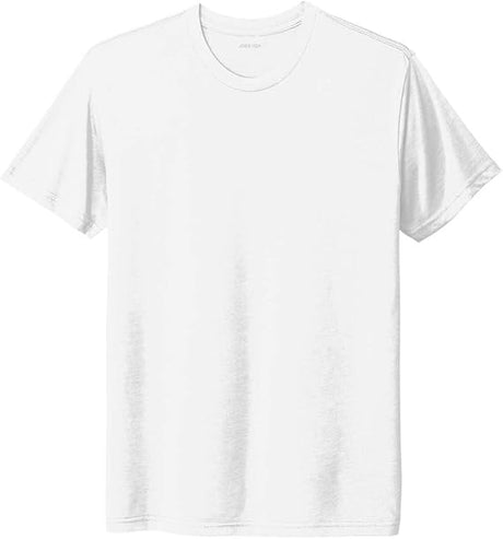 Joe's USA Men's 4.3oz Tri - Blend Tee in Sizes XS - 3XL Solid White X - Small Short Sleeve T-Shirts