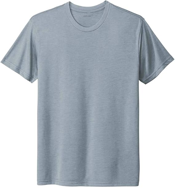 Joe's USA Men's 4.3oz Tri - Blend Tee in Sizes XS - 3XL Stonewash Denim X - Small Short Sleeve T-Shirts