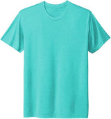 Joe's USA Men's 4.3oz Tri - Blend Tee in Sizes XS - 3XL Tahiti Blue X - Small Short Sleeve T-Shirts