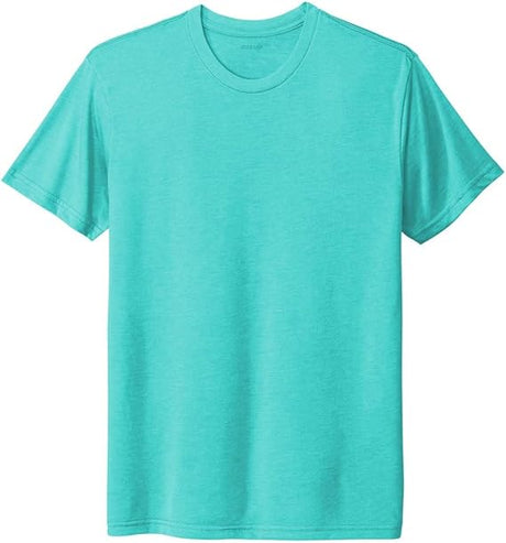 Joe's USA Men's 4.3oz Tri - Blend Tee in Sizes XS - 3XL Tahiti Blue X - Small Short Sleeve T-Shirts