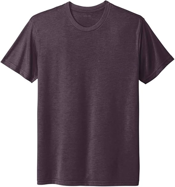 Joe's USA Men's 4.3oz Tri - Blend Tee in Sizes XS - 3XL Vintage Purple X - Small Short Sleeve T-Shirts