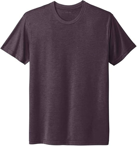 Joe's USA Men's 4.3oz Tri - Blend Tee in Sizes XS - 3XL Vintage Purple X - Small Short Sleeve T-Shirts