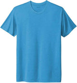 Joe's USA Men's 4.3oz Tri - Blend Tee in Sizes XS - 3XL Vintage Turquoise X - Small Short Sleeve T-Shirts