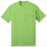 Joe's USA Men's 50/50 Cotton/Poly T-Shirt with Pocket Lime S Short Sleeve T-Shirts