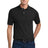 Joe's USA Men's 50/50 Jersey Knit Polo with a Pocket Black Small