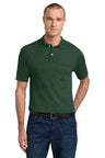 Joe's USA Men's 50/50 Jersey Knit Polo with a Pocket Forest Small