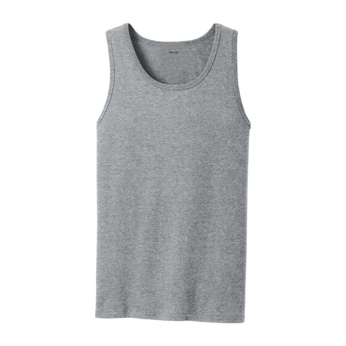 Joe's USA Mens 5.4 - oz 100% Cotton Tank Tops in Sizes S - 4XL S Athletic Heather Tank Tops