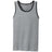 Joe's USA Mens 5.4 - oz 100% Cotton Tank Tops in Sizes S - 4XL S Athletic Heather/Black Tank Tops