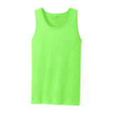 Joe's USA Mens 5.4 - oz 100% Cotton Tank Tops in Sizes S - 4XL S Neon Green Tank Tops