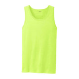 Joe's USA Mens 5.4 - oz 100% Cotton Tank Tops in Sizes S - 4XL S Neon Yellow Tank Tops