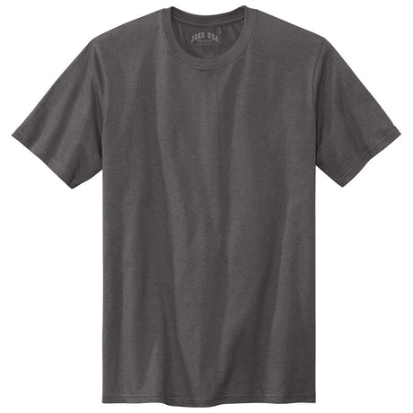 Joe's USA Men's 6.0 oz USA Made Heavyweight T Shirt Grey Steel Small