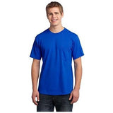 Joe's USA Men's All - American Tee with Pocket Medium Royal Short Sleeve T-Shirts