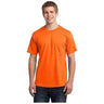 Joe's USA Men's All - American Tee with Pocket Small Safety Orange Short Sleeve T-Shirts