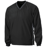 Joe's USA Men's Athletic V - Neck Raglan Wind Shirts in Regular & Big Sizes - XS - 6XL Black / Graphite XS