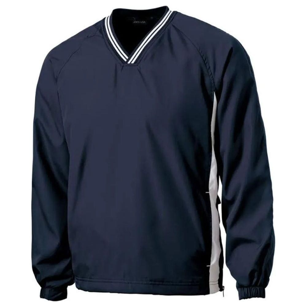 Men's Athletic V-Neck Raglan Wind Shirts in Regular & Big Si
