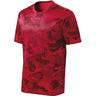 Joe's USA Men's Camo Hex Workout Tee Red XS Short Sleeve T-Shirts