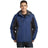 Joe's USA Men's Colorblock 3 - in - 1 Jacket X - Small Admiral Blue/Black/Magnet Grey Insulated Jackets