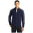 Joe's USA Men's Colorblock Microfleece Jacket True Navy/Pearl Grey X - Small Fleece Jackets