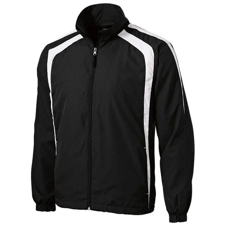 Joe's USA Men's Colorblock Raglan Jacket X - Small Black/White Jackets