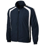 Joe's USA Men's Colorblock Raglan Jacket X - Small True Navy/White Jackets