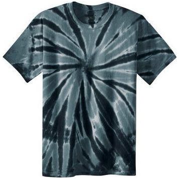 Men's Colorful Tie-Dye T-Shirt - 100% Cotton Pigment-Dyed Te