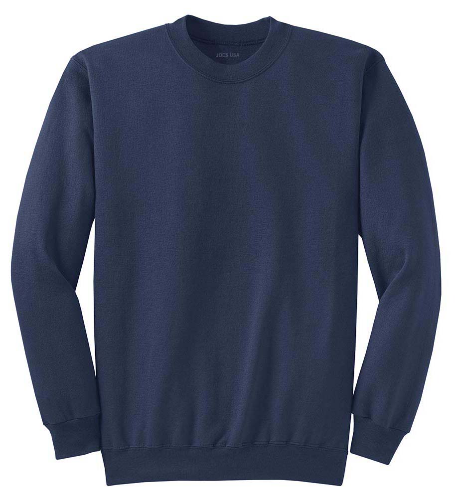 Joe's USA Men's Crewneck Sweatshirts Navy Small Crewneck Sweatshirts