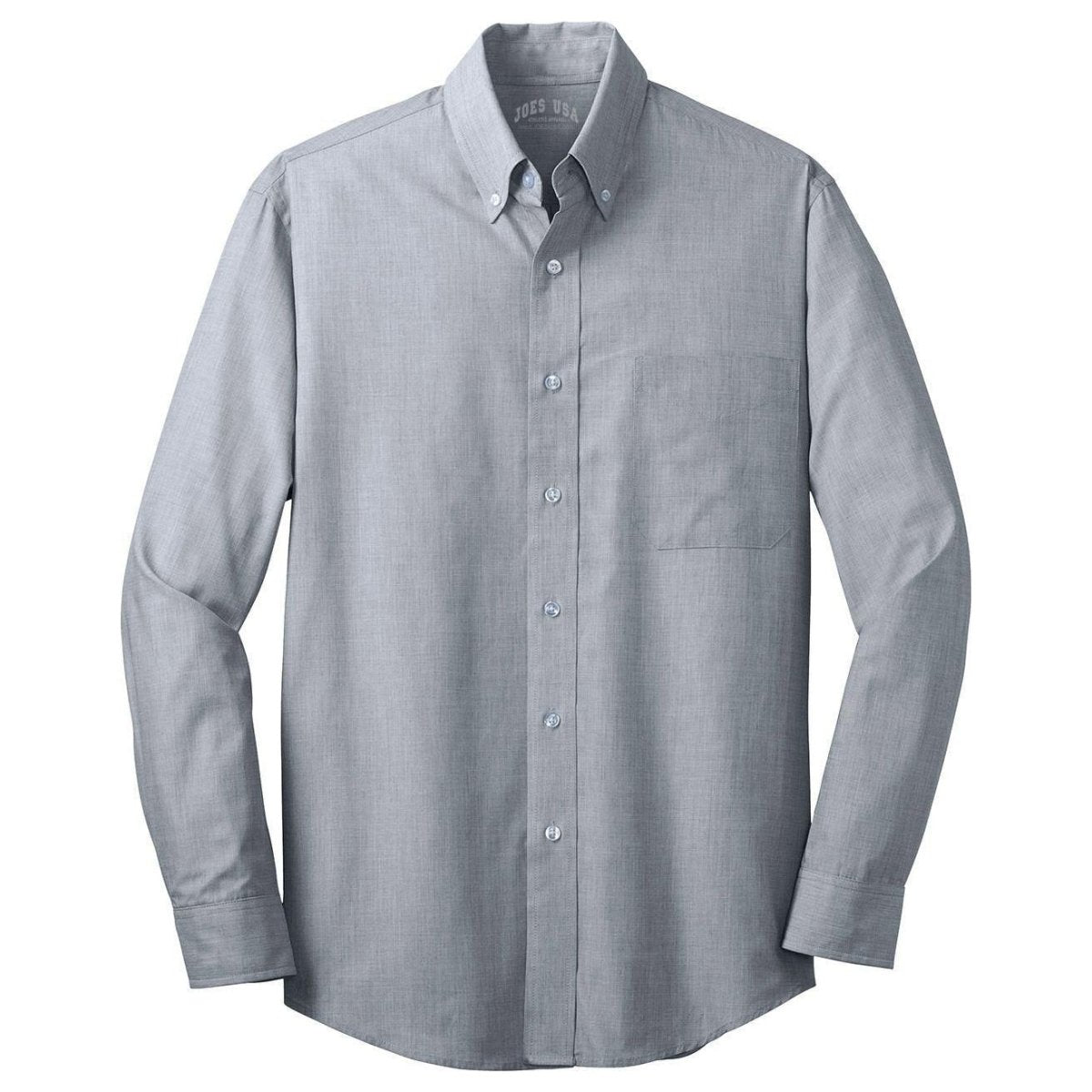 Joe's USA Men's Crosshatch Easy Care Shirt Navy Frost X - Small Dress Shirt