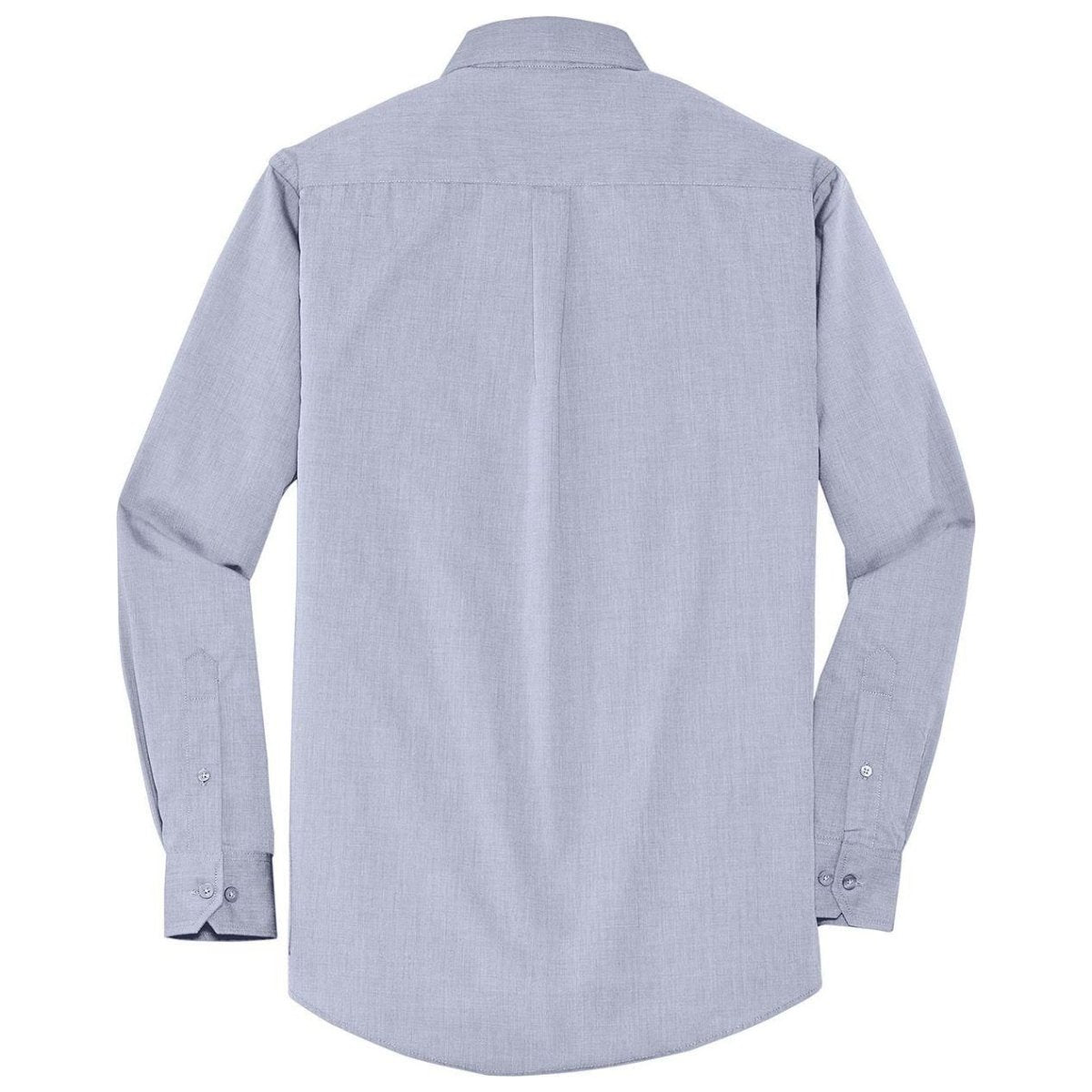 Joe's USA Men's Crosshatch Easy Care Shirt Navy Frost X - Small Dress Shirt