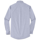 Joe's USA Men's Crosshatch Easy Care Shirt Navy Frost X - Small Dress Shirt