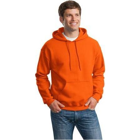 Joe's USA Men's DryBlend Pullover Hooded Sweatshirt Large Orange Sweatshirts