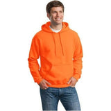 Joe's USA Men's DryBlend Pullover Hooded Sweatshirt Medium Safety Orange Sweatshirts