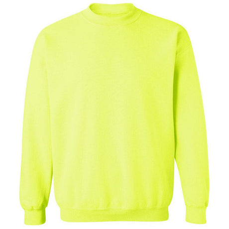 Joe's USA Men's Essential Fleece Crewneck Sweatshirt Small Safety Green Crewneck Sweatshirts