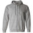 Joe's USA Men's Full Zipper Hoodies - Hooded Sweatshirts in 28 Colors. Sizes S - 5XL Athletic Heather S Zip Hoodies