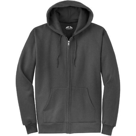Joe's USA Men's Full Zipper Hoodies - Hooded Sweatshirts in 28 Colors. Sizes S - 5XL Charcoal S Zip Hoodies